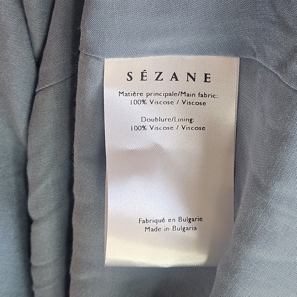 Sezane Light Blue Floral Long Sleeve Dress - Picture 11 of 16